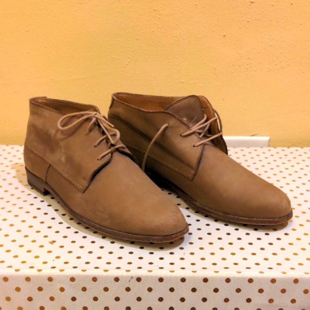 Men's Tan Leather Chukka Boots Size 9 D